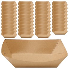 拋棄式牛皮紙方形盤 中 15.5cm, 1套, 40入