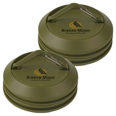 Breeze Moon 戰術圓形磁吸多功能掛鉤, 橄欖綠, 2個, 1層