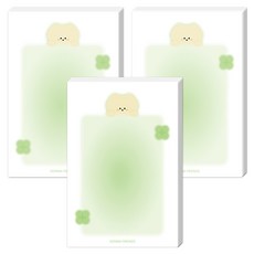 DONNAANDFRIENDS 軟萌探頭便條紙, Mamongi, 3個, 100張