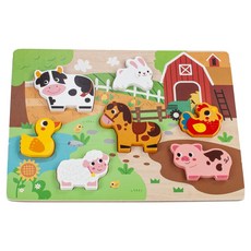 Hi Panda 原木拼圖 家畜, 1個