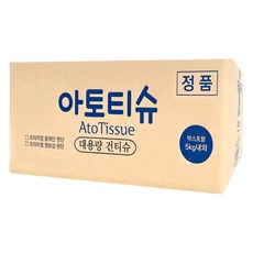 아토티슈 프리미엄 벌크형 플레인 건티슈 5kg, 55g, 3000매, 1박스