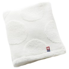 MARUSHIN 丸真 今治月光點點紗布洗臉巾 54g, 1條, 白色