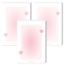 DONNAANDFRIENDS 軟萌偷看便條紙, 粉紅色, 3個, 100張