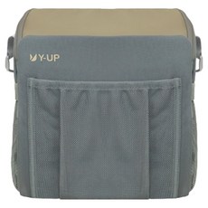 Y-UP 幼兒用嬰兒車攜帶式收納包增高椅, 1個, 灰綠色