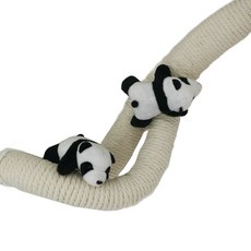 悍妞 可愛創意壁掛式冷氣管線裝飾 熊貓 2入 + 20公尺 套組, 1套, 單一商品