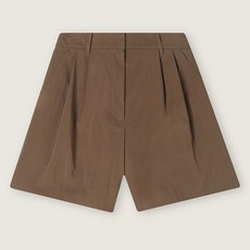 로엠 여성용 원턱 코튼 쇼츠