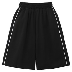 엠엔씨 남녀공용 파이핑 와이드 버뮤다 팬츠 MDSP353JO