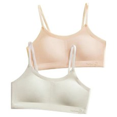 IBboom 女童用2階段Everywhere可拆卸胸墊Y26無痕學生內衣2件組