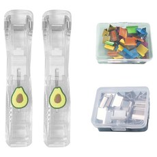 Mungudam 推夾器 2入 + 基本夾 + 彩色夾 套組 酪梨, 1套