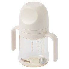 LocknLock 樂扣樂扣 LITTLE LUV 初代PPSU雙柄吸管杯, 1個, 象牙白, 280ml