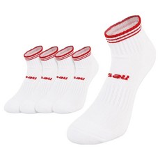 Nassau 女性運動短筒襪5雙組 SS-W01, 紅色, 1套