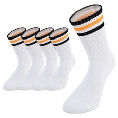 Nassau 女用網球襪 5雙組 TL-W03, 黃色, 1套