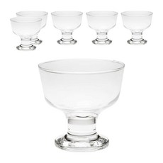 EXCELSA Malibu 高腳甜點玻璃杯 290ml, 透明色, 6個