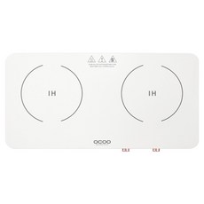 OCOO 奧庫 雙口感應電磁爐 白色, OCC-IH3000WH, 獨立式