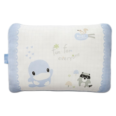 KU.KU Duckbill 酷咕鴨 3D雙面透氣兒童枕, 1個, 紳士藍