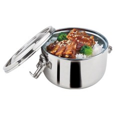 CLARE 晶鑽316防溢隔熱餐盒 12cm, 1個, 銀色