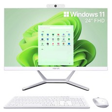 뷰라이프 2024 AIO 24 코어i5 인텔 13세대 + 무선 키보드 + 마우스 세트, WHITE, 16GB, 1TB, WIN11 Pro, AP-238TC