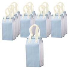 미소로운 가벼운 보온보냉 테이크아웃백, 투톤블루, 10개 투톤블루, 10개