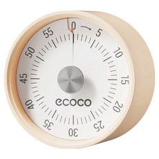 ecoco 磁吸機械式定時器, 奶油色, 1個