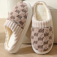 iSFun 包頭保暖室內拖鞋 4445號, 1雙, 咖啡色