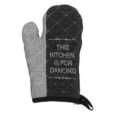 kela Gianna 烘焙隔熱手套 廚房漫舞, 灰色 + 黑色, 1個