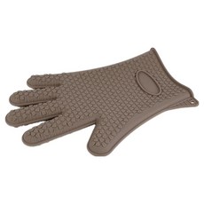 LuigiFerrero Norsk 5指止滑矽膠隔熱手套, 1個, 摩卡
