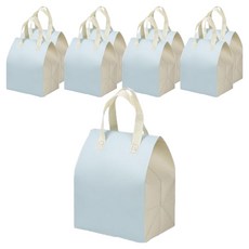 微笑輕便保溫保冷外帶袋, 雙色藍, 9個