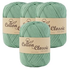 쎄비 코튼 클래식 뜨개실, 36 민트, 4개