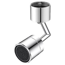 Kyhome 720°旋轉水龍頭延伸器/節水器/水龍頭轉接頭/起泡器 銀色, 1個