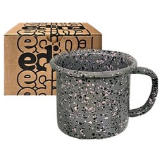 eding 밀키웨이 법랑 머그컵 350ml L, 런던 그레이, 1개