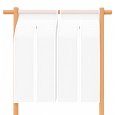 TODAY LIVING 立體寬版衣架式半透明衣物防塵套, 2個, 1入