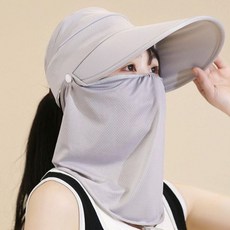 Daya 可拆卸防曬遮陽球僮帽組, 1套, 灰色