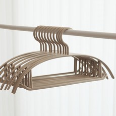 AllULiving 防肩角防滑衣架, 50個, 米色