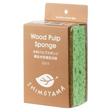 SHIMOYAMA 椰絲木漿海綿刷/洗碗刷, 1組, 2個