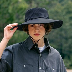 Actigeno防水露營登山遮陽漁夫帽, 黑色