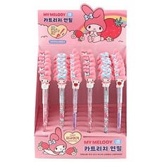 산리오캐릭터즈 피규어 카트리지 연필 HB, 마이멜로디, 36개