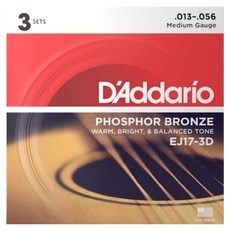 D'Addario 木吉他弦, 1個, 單一顏色, EJ17-3D