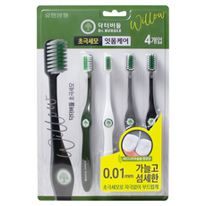 DRBURDLE 超細刷毛牙刷4入組, 1套