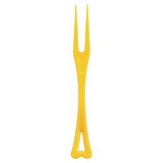 Swan 一次性彩色雙齒迷你多用途叉子 黃色, 1個, 1000入