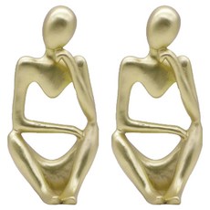 Misoroun 奢華創意居家飾品 迷你裝飾品 迷你右側 2入, 金色