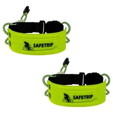 YNK 跑步自行車運動反光綁帶, 2個, 螢光黃