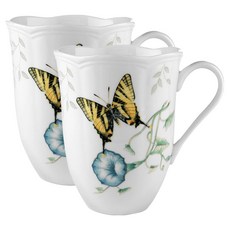 레녹스 버터플라이 메도우 머그컵, TigreSwallowtail, 2개