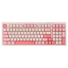 g-clicker OFFICEPRO Silence M RGB 全潤滑靜音 98鍵有線鍵盤, OPK50, 珊瑚紅 CR1, 製造商軸