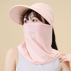 다야 탈부착 햇빛가리개 캐디모자 세트, 핑크, 1세트