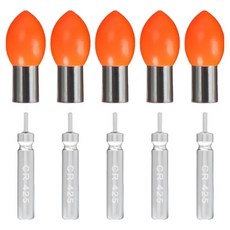 즐낚 바다 전자케미 레드 5p + 425 배터리 5p 세트, 1세트