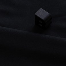 대성섬유로고앤 워싱 11수 린넨원단 무지천, 블랙, 1개