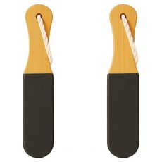 홈셀 원목 스톤 발 각질제거 풋파일 80g, 블랙, 2개