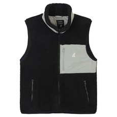 캉골 남녀공용 우븐 패치 플리스 베스트 6131