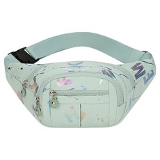莉茲潔妮 女性可愛腰包斜背包, 1個, 04 綠色