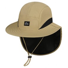 아티렐 대형챙 후면숄 낚시 등산 모자, 카키